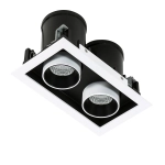 Oprawa stropowa Mercanta Double 4000K GL7117-2/12W 4000K WH+BL Italux - zdjęcie 2